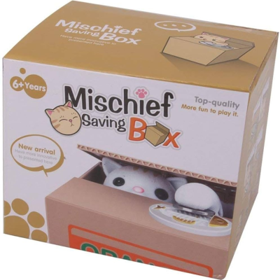 Mischief Saving Box/Cat Stealing Money Piggy Bank